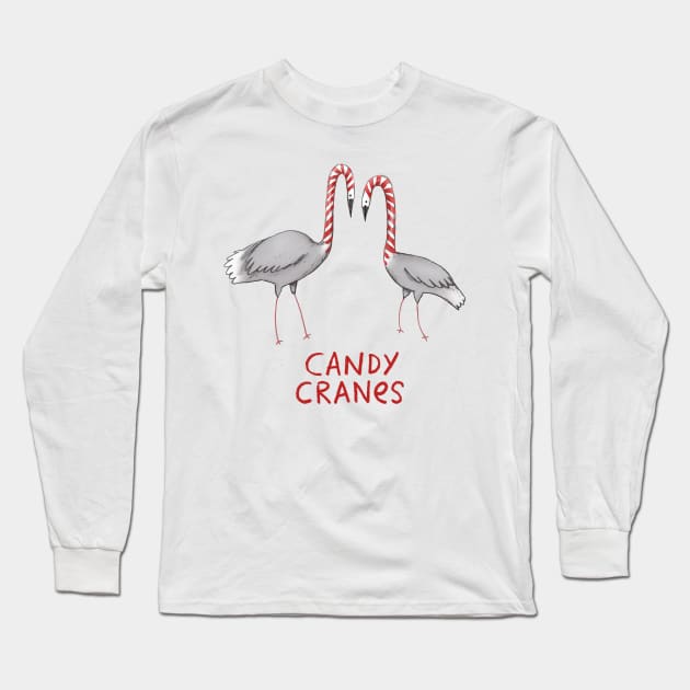 Candy Cranes Long Sleeve T-Shirt by Sophie Corrigan